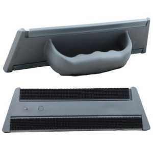 TTS CLEAN GLASS 30 x 8 cm Handpadhalter grau mit Griff