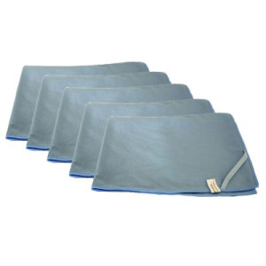 RR Kitchen Microfasertuch 5 x Putztuch 50 x 70 cm blau