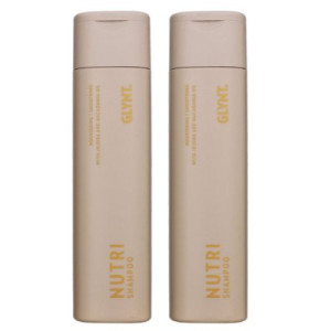 GLYNT Nutri 2 x 250 ml Shampoo für trockenes Haar Glanz & Geschmeidigkeit