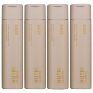 GLYNT Nutri 4 x 250 ml Shampoo für trockenes Haar Glanz & Geschmeidigkeit