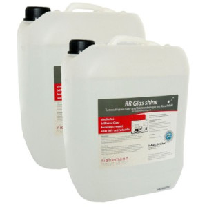 RR Glas shine Turboschneller Glas- und Edelstahlreiniger mit Abperleffekt 2 x 10 Liter Kanister