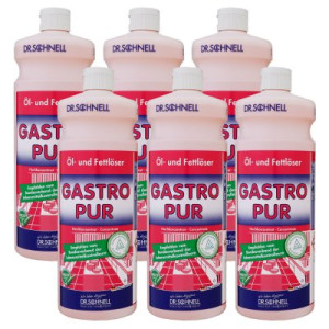 Dr. Schnell Gastro Pur 6 x 1 Liter Öl - und Fettlöser für den Küchenbereich