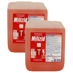 Dr. Schnell Milizid 2 x 10 Liter Sanitärreiniger & Kalklöser Konzentrat