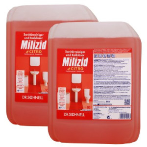 Dr. Schnell Milizid Citro 2 x 10 Liter Sanitärreiniger und Kalklöser Kanister