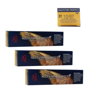 Wella Koleston 3 x 60 ml 10/97 hell lichtblond cendre-braun