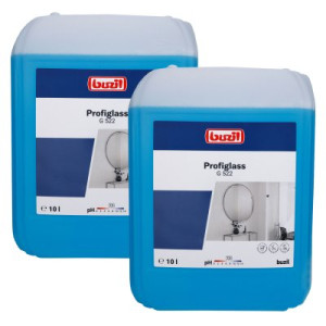 Buzil Profiglass G522 2 x 10 Liter Classic Glasreiniger mit Anti-Soiling-Effekt Kanister