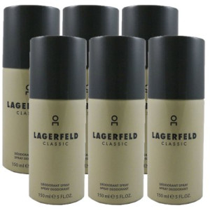 Karl Lagerfeld Classic 6 x 150 ml Deospray Deo Spray Deodorant Spray