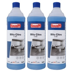 Buzil Blitz Citro G 481 3 x 1 Liter Alkoholreiniger mit Citrusduft