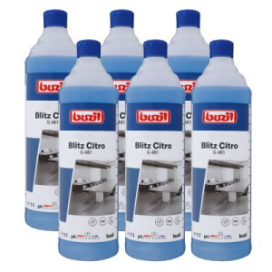 Buzil Blitz Citro G 481 6 x 1 Liter Alkoholreiniger mit Citrusduft
