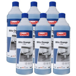 Buzil Blitz Orange G482 6 x 1 Liter neutraler Alkoholreiniger mit Orangenduft