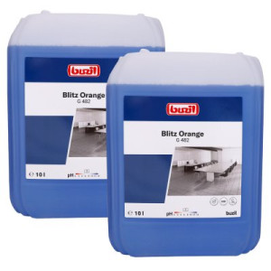 Buzil Blitz Orange 2 x 10 Liter G482 neutraler Alkoholreiniger mit Orangenduft Kanister