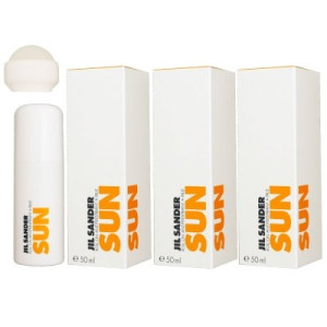 Jil Sander Sun Women 3 x 50 ml Deo Roll On Deoroller Deodorant Roll On