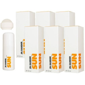 Jil Sander Sun Women 6 x 50 ml Deo Roll On Deoroller Deodorant Roll On
