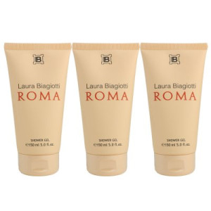 Laura Biagiotti Roma 3 x 150 ml Showergel Duschgel Shower Gel