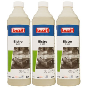 Buzil Bistro G 435 3 x 1 Liter Küchenintensivreiniger Öl- und Fettlöser