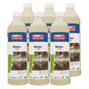 Buzil Bistro G 435 6 x 1 Liter Küchenintensivreiniger Öl- und Fettlöser