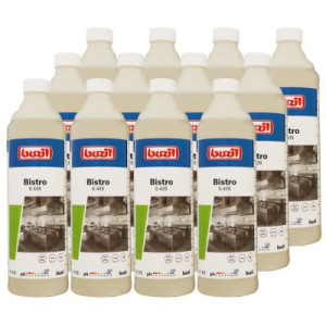 Buzil Bistro G 435 12 x 1 Liter Küchenintensivreiniger Öl- und Fettlöser