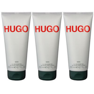 Hugo Boss Hugo Man 3 x 200 ml All Over Shower Gel Duschgel Showergel