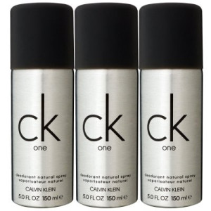 Calvin Klein CK One 3 x 150 ml Deospray Deodorant Spray Deodorant Deo Spray