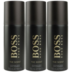 Hugo Boss Boss The Scent 3 x 150 ml Deospray Deo Spray Deodorant