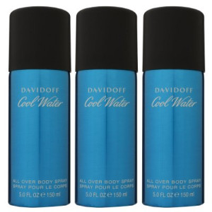 Davidoff Cool Water 3 x 150 ml All Over Body Spray Deospray Deo Spray