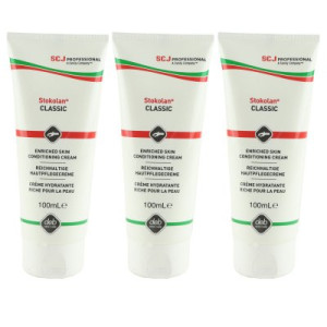 SC Johnson Stokolan Classic 3 x 100 ml Hautpflegecreme für Gesicht und Hände