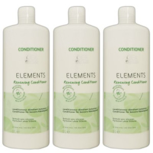 Wella Elements Renewing stärkender Conditioner 3 x 1000 ml ohne Silikone mit Aloe Vera