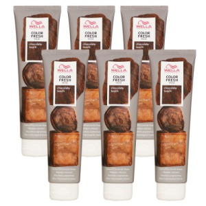 Wella Color Fresh Mask 6 x 150 ml Tönungsmaske Farbmaske Chocolate