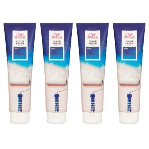 Wella Color Fresh Mask 4 x 150 ml Tönungsmaske Farbmaske Blue
