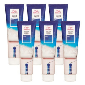 Wella Color Fresh Mask 6 x 150 ml Tönungsmaske Farbmaske Blue