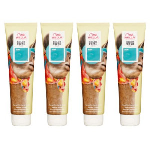Wella Color Fresh Mask 4 x 150 ml Tönungsmaske Farbmaske Mint