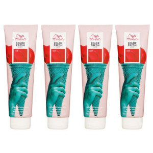Wella Color Fresh Mask 4 x 150 ml Tönungsmaske Farbmaske Red