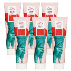 Wella Color Fresh Mask 6 x 150 ml Tönungsmaske Farbmaske Red