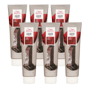 Wella Color Fresh Mask 6 x 150 ml Tönungsmaske Farbmaske Rose Blaze