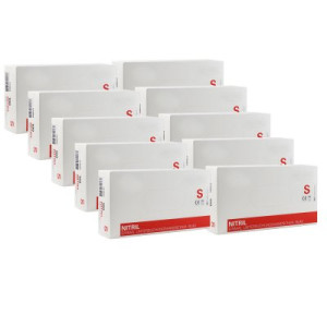 Riemax Nitril Einmalhandschuhe 10 x 100 Einweghandschuhe Größe S puderfrei
