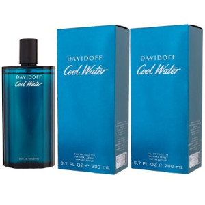Davidoff Cool Water Man - Men 2 x 200 ml Eau de Toilette EDT Herrenduft