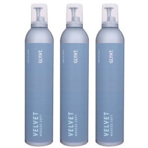 GLYNT Velvet Mousse Soft 3 x 500 ml Schaumfestiger sanfter Halt