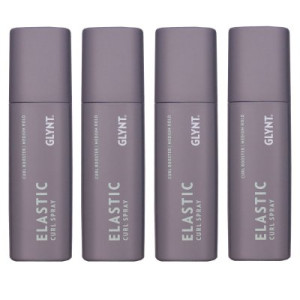 GLYNT Elastic Curl Spray 4 x 150 ml für Locken Gelspray mittlerer halt