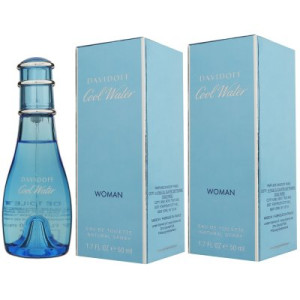 Davidoff Cool Water Woman - Women 2 x 50 ml Eau de Toilette EDT