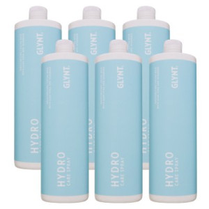 Glynt Hydro Care Spray 6 x 1000 ml Pflegespray Conditionerspray für trockenes Haar Nachfüller