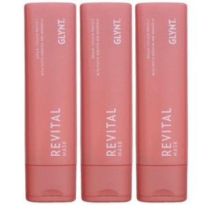 GLYNT Revital 3 x 200 ml Mask Haarpflegemaske für coloriertes Haar