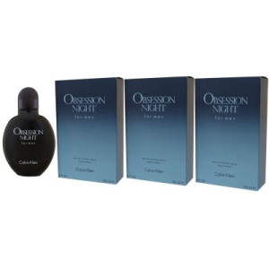 Calvin Klein Obsession Night for Man - Men 3 x 125 ml Eau de Toilette EDT