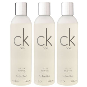 Calvin Klein CK One 3 x 250 ml Body Wash Bodywash Showergel Duschgel
