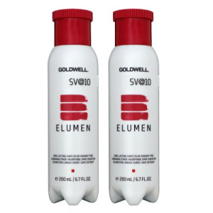 Goldwell Elumen 2 x 200 ml SV@10 Haarfarbe permanente farbintensive Farbe