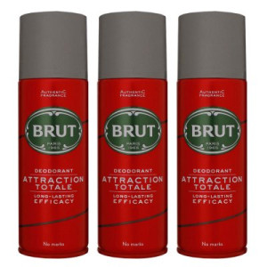 Brut Attraction Totale 3 x 200 ml Deo Spray Deodorant Spray Deospray