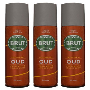 Brut Oud 3 x 200 ml Deo Spray Deodorant Spray Deospray Deodorant