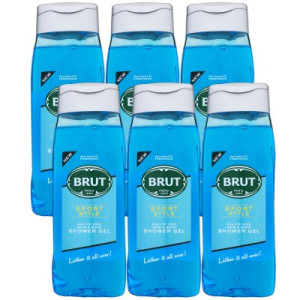 Brut Sport Style 6 x 500 ml All in One Shower Gel Duschgel Showergel
