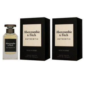 Abercrombie & Fitch Authentic Man 2 x 100 ml Eau de Toilette Herrenduft