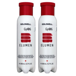 Goldwell Elumen 2 x 200 ml GY@6 Haarfarbe permanente farbintensive Farbe