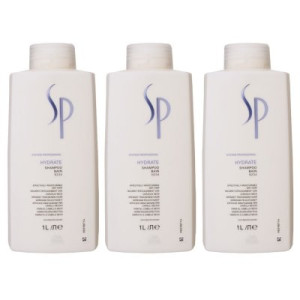 Wella SP Hydrate Shampoo 3 x 1000 ml für normales trockenes Haar